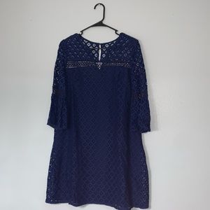 Navy lace dress